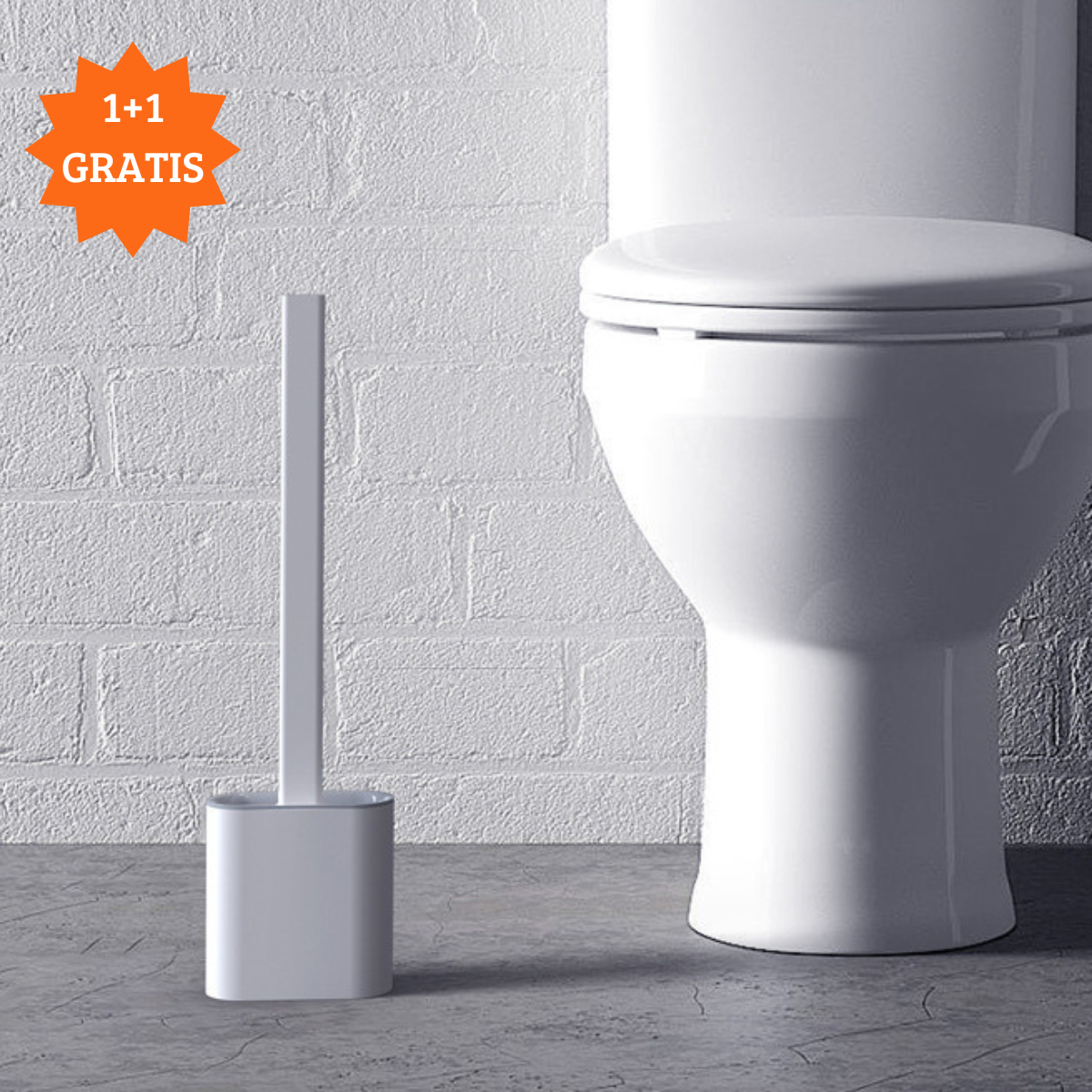 PuurGlans™ siliconen toiletborstel | 1+1 Gratis actie!